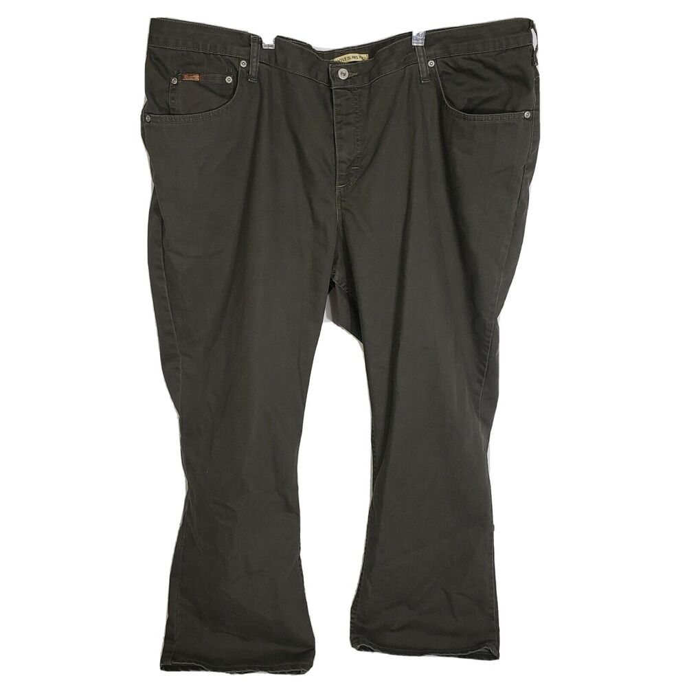 Riders Lee Instantly Slims You Women Denim Jeans Sz 26W 32M Olive Green Straight